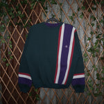 M - Vintage Y2K Cotton Sweatshirts embroidered chest hit - Blue Periodbrand Cotton - M