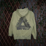 S - Vintage Y2K Palace Hoodies tri ferg spellout front back - Green - S