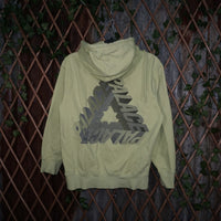 S - Vintage Y2K Palace Hoodies tri ferg spellout front back - Green - S