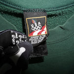 M - Vintage Y2K Jcpenney Sweatshirts embroidered chest hit - Green - M