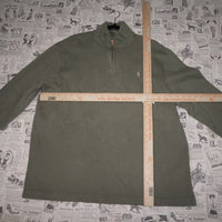 XL - Vintage Y2K Polar Ralph Lauren Sweatshirts quarter zip - Green - XL