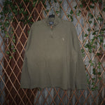 XL - Vintage Y2K Polar Ralph Lauren Sweatshirts quarter zip - Green - XL