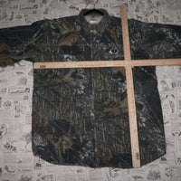 XXL - Vintage Y2K Mossy Oak Shirts button long sleeve - Color 2xl Brown - XXL