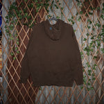 L - Vintage Y2K Welcome Hoodies volcom spell cursive doodle - Brown - L