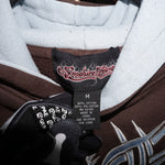 M - Vintage Y2K American Vintage Hoodies grunge 2000s tribal - Brown - M