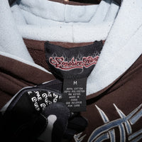 M - Vintage Y2K American Vintage Hoodies grunge 2000s tribal - Brown - M
