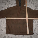 L - Vintage Y2K Smit Jackets Coats zip heavyweight work wear - Beige - L
