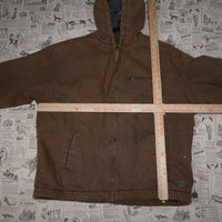 L - Vintage Y2K Smit Jackets Coats zip heavyweight work wear - Beige - L