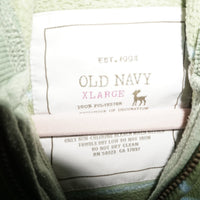 XL - Vintage Y2K Old Navy Hoodies fleece zip lightweight - Green - XL