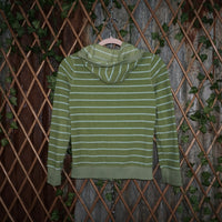 XL - Vintage Y2K Old Navy Hoodies fleece zip lightweight - Green - XL