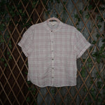 L - Vintage Y2K Passport T-Shirts plaid button women's fem - Pink - L
