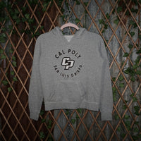 S - Vintage Y2K League Hoodies cal poly san luis obispo raw - Gray - S