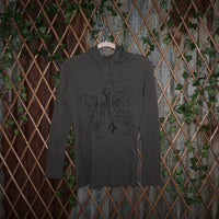 L - Vintage Y2K And Otw Hoodies rib thermal waffle knit long - Gray - L