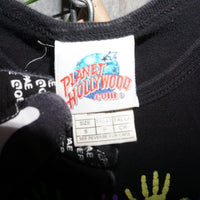 S - Vintage Y2K Planet Hollywood T-Shirts nsync handprint - Black - S
