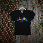 S - Vintage Y2K Planet Hollywood T-Shirts nsync handprint - Black - S