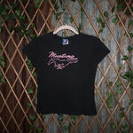M - Vintage Y2K Ford T-Shirts mustang muscle car promo short - Black - M