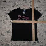M - Vintage Y2K Ford T-Shirts mustang muscle car promo short - Black - M