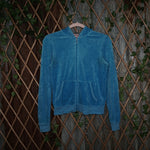 L - Vintage Y2K Juicy Couture Hoodies zip essential basic - Blue - L