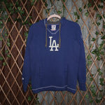 S - Vintage Y2K Majestic Hoodies los angeles dodgers reverse - Blue - S
