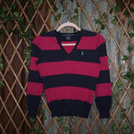 M - Vintage Y2K Ralph Lauren Sport Sweatshirts deep neck big - Pink - M