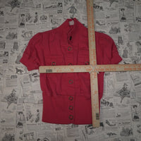 S - Vintage Y2K Grand Forever 21 Tops button cargo shirt - Pink - S