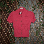 S - Vintage Y2K Grand Forever 21 Tops button cargo shirt - Pink - S