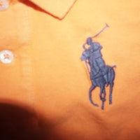 5 - Vintage Y2K Polo Ralph Lauren Shirts big pony number - Orange - 5