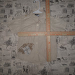 4T - Vintage Y2K Urban Extreme Shirts pinstripe button you - Beige - 4T
