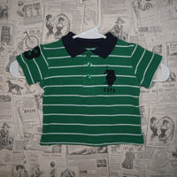 3 - Vintage Y2K Us Polo Assn Shirts big pony striped polo - Green - 3