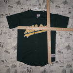 MLB - Vintage Y2K Majestic Shirts oakland athletics - Green - MLB