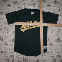 MLB - Vintage Y2K Majestic Shirts oakland athletics - Green - MLB
