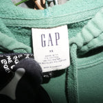 XS - Vintage Y2K Gap Hoodies arc logo embroidered patch - Green - XS
