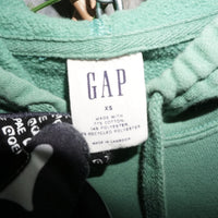 XS - Vintage Y2K Gap Hoodies arc logo embroidered patch - Green - XS