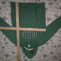 XS - Vintage Y2K Gap Hoodies arc logo embroidered patch - Green - XS
