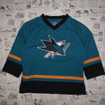 M - Vintage Y2K Nhl Sweatshirts san jose sharks hockey - Blue - M