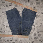 5 - Vintage Y2K Mecca Pants baggy wide leg denim shorts - Blue - 5