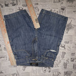 5 - Vintage Y2K Mecca Pants baggy wide leg denim shorts - Blue - 5