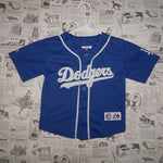 S - Vintage Y2K Majestic Shirts embroidered spell mlb - Blue - S