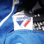 S - Vintage Y2K Majestic Shirts embroidered spell mlb - Blue - S
