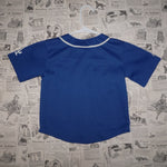 S - Vintage Y2K Majestic Shirts embroidered spell mlb - Blue - S