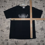 L - Vintage Y2K Side Out T-Shirts grunge spell surf style - Blue - L