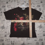 XS - Vintage Y2K Disney T-Shirts pirates caribbean dead - Brown - XS