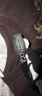 XS - Vintage Y2K Disney T-Shirts pirates caribbean dead - Brown - XS