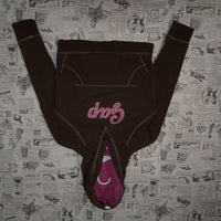 L - Vintage Y2K Gap Hoodies raw exposed him rhinestone spell - Brown Periods I Can - L