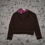 L - Vintage Y2K Gap Hoodies raw exposed him rhinestone spell - Brown Periods I Can - L