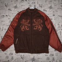 L - Vintage Y2K Sean John Jackets Coats embroidered lion - Brown - L