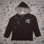 S - Vintage Y2K Disney Hoodies toy story buzz lightyear 95 - Brown - S