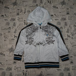 S - Vintage Y2K Us Polo Assn Hoodies grunge tribal pattern - White - S