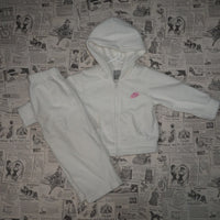 18 - Vintage Y2K Nike Hoodies velor terry cloth style - White - 18