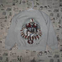 10-12 - Vintage Y2K Nfl Sweatshirts jerry rice san francisco - Gray - 10-12